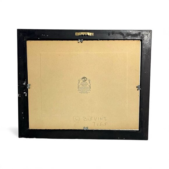 Shima Art Company Vintage Japanese Hiroshige 5x7 Woodblock Print 1930’s - Picture 5 of 7